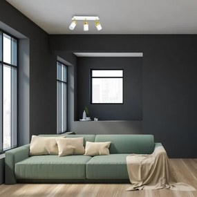 Faretto JOKER 3xGU10/25W/230V bianco/oro