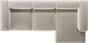 Divano angolare beige (con penisola a destra/con chaise lounge) Bergamo – Cosmopolitan Design