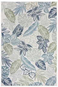 Tappeto da interno e esterno verde e blu 120x170 cm Bella Leaf – Flair Rugs