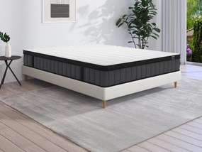 Materasso 180 x 200 cm ibrido molle insacchettate 7 zone e memory foam rinfrescante sp. 25 cm - TOLCA di YSMÉE