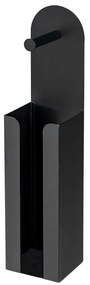 WENKO 26059100 - Porta rotoli AGIRA 12x54 cm nero