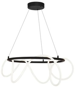 Zuma Line 20006PL-BK - Lampadario LED a sospensione con filo BALBO LED/58W/230V 3000/4000/6000K