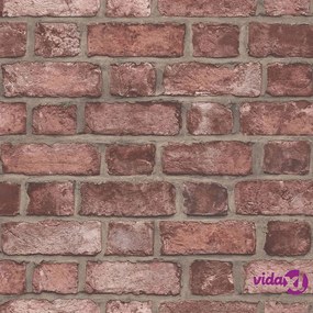 Noordwand Homestyle Carta da Parati Brick Wall Rosso