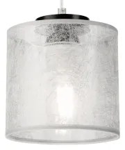 Lampada a sospensione con cavo ROSA 1xE27/60W/230V nero/grigio