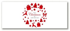 Quadro su tela Ornamenti per le vacanze di Natale 100x50 cm