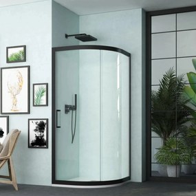 Box Doccia Semicircolare 90x90 Scorrevole H200 Trasparente Oxi Slide