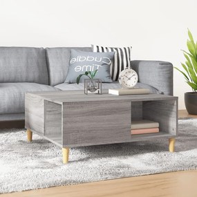 Tavolino Salotto Grigio Sonoma 80x80x36,5 Cm Legno Multistrato /