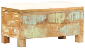 Cassapanca in legno massello di recupero 40x40x40 cm