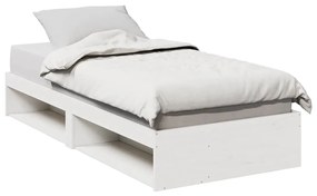 Dormeuse Senza Materasso Bianca 90x190 Cm Legno Massello Pino /