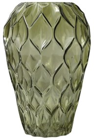 Vaso arredo vetro 23 cm verde