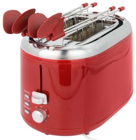 Tostapane 2 fette 850 W rosso