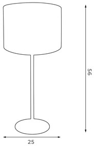 Lampada da tavolo ARDEN 1xE27/60W/230V d. 25 cm verde/oro