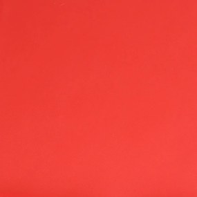 Poggiapiedi rosso 78x56x32 cm in similpelle
