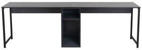 Scrivania doppia 240x74x60 cm antracite Twin