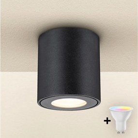 Brilagi - Lampada da bagno LED RGBW dimmerabile MIA 1xGU10/4,8W/230V 84x80 mm nera IP54