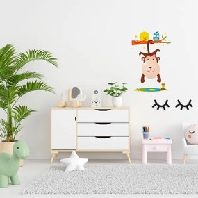 LED Lampada da parete per bambini MONKEY LED/0,6W/3xAAA