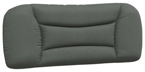 Cuscino testiera grigio scuro 100 cm in tessuto