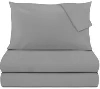 Completo letto matrimoniale grigio scuro Sugar