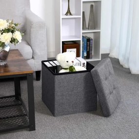 Pouf SULTAN 38x38 cm grigio