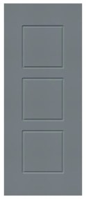 Pannello per porta d'ingresso P012 pellicolato pvc grigio L 92  x H 210.5 cm, Sp 6 mm apertura reversibile