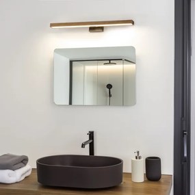 Brilagi-Illuminazione a LED per specchi da bagno WOODY MIRROR LED/12W/230V IP44 quercia/nero