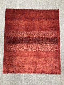 Loribaft Tappeto 120 x 100 Rosso (Iran) Annodato A Mano