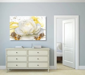 Stampa su tela – Rose di lusso con astrazione