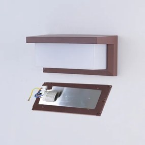 Brilagi - LED RGBW Applique da esterno BRICKY 1xE27/15W/230V marrone IP54