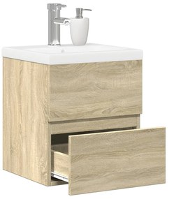 Set Mobili Da Bagno 2 Pz Rovere Sonoma İn Legno Multistrato /