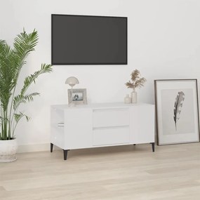 Mobile porta tv bianco 102x44,5x50 cm in legno multistrato