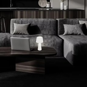 Brilo - Lampada da tavolo per esterni LED dimmerabile e ricaricabile LED/3,5W/5V IP44 bianco