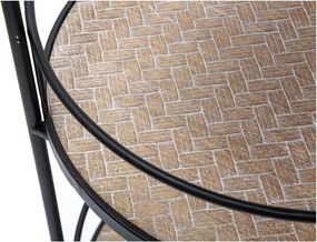 Tavolino da servizio in metallo su ruote 41,5x40 cm Arex – Mauro Ferretti