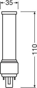 Lampadina LED G24d-1/5W/230V 4000K - Osram