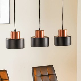 TEMAR LIGHTING Lampada a sospensione Olla, 3 luci, lunga