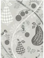 Littlephant Carta da parati Fruit Garden - Mid Grey