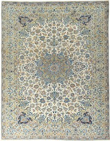 Najafabad Tappeto persiano 380x300 Beige (Iran) Annodato A Mano
