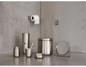 Scopino WC color argento opaco in acciaio inox Ume – Zone