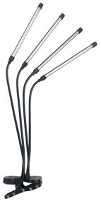 Lampada LED dimmerabile con clip per piante VITARO 4xLED/10W/230V nera