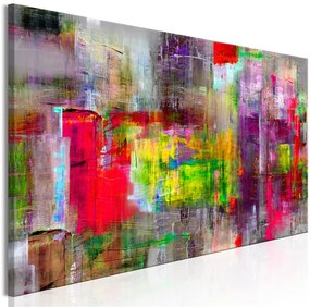 Quadro Paese di fantasia  Colore colorful, Dimensioni e Misure 135x45