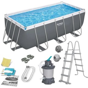 Piscina da giardino con struttura 412 x 201 x 122 cm 10 in 1 BESTWAY 56457N
