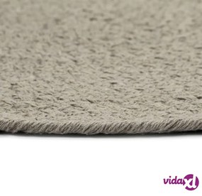 vidaXL Tovagliette 4 pz Grigio Neutro 38cm Rotonde in Cotone