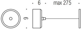 Colombo Contract b9965 Filo Stendibiancheria Riavvolgibile in acciaio inox cromo