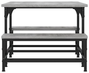 Tavolino salotto grigio sonoma 100x50,5x40 cm legno multistrato