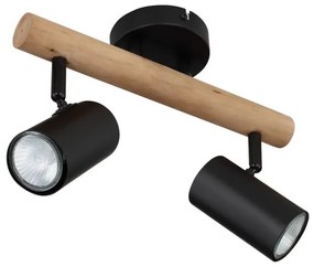 Globo 57913-2 - Luce Spot HERTI 2xGU10/5W/230V legno/metallo