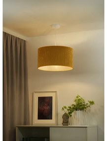 Duolla - Lampadario a sospensione con filo CORDUROY 1xE27/15W/230V diametro 40 cm giallo