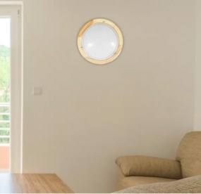 Brilagi - Plafoniera ORBIS 1xE27/60W/230V Ø 30 cm in pino