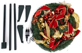 Aigostar - Albero di Natale LED da esterno 100xLED/230V 1,5m IP44 rosso/oro bianco caldo