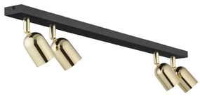 Faretto TOP 4xGU10/10W/230V nero/oro