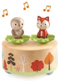 Carillon con gufo e volpe