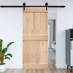Porta Narvık 95x210 Cm İn Legno Massello Di Pino /